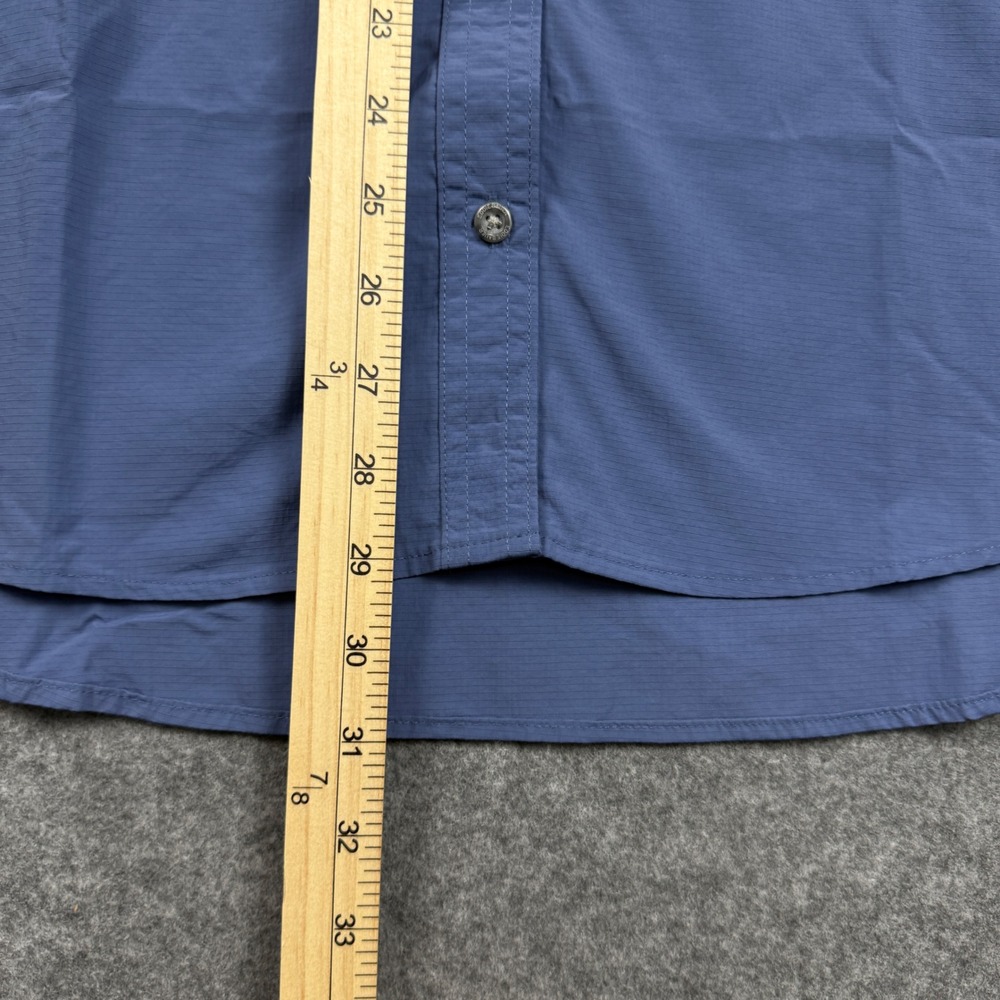 Eddie Bauer Mountain Ripstop Long Sleeve Top Blue XXL UPF 50+ Moisture Wicking - Picture 7 of 8
